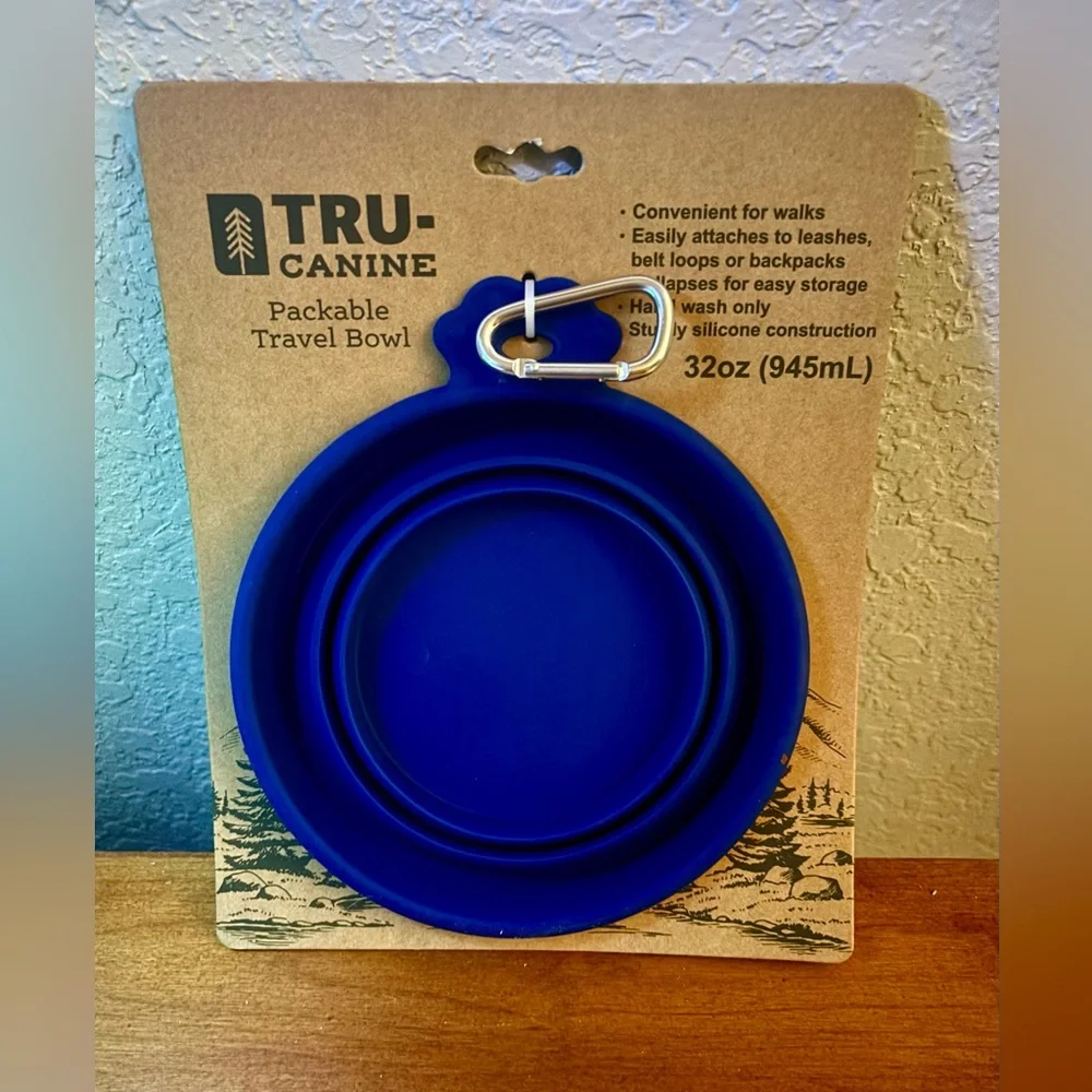 TRU-CANINE Packable Pet Travel Bowl